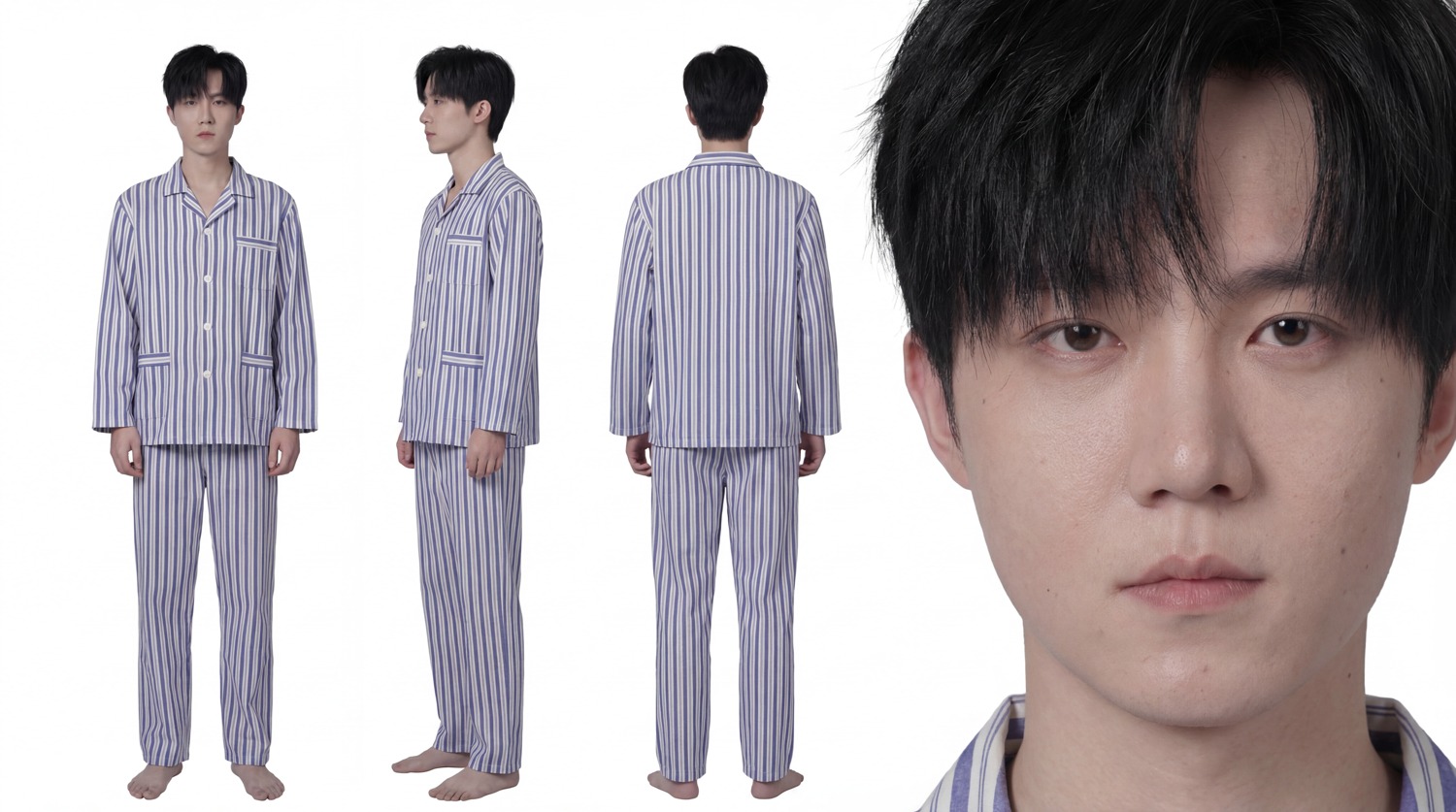 人物状态:男主病服与多视图